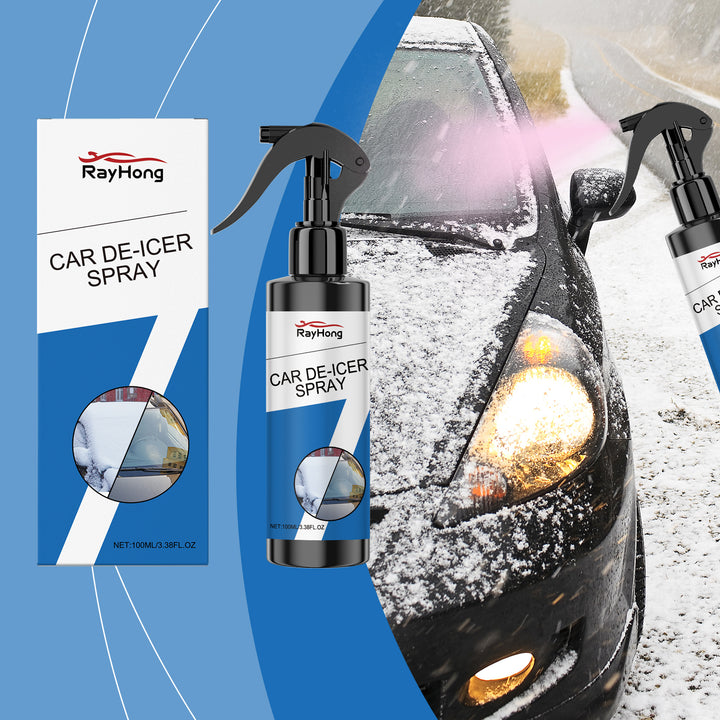 Car De-Icer Spray for Fast Windshield Ice Removal