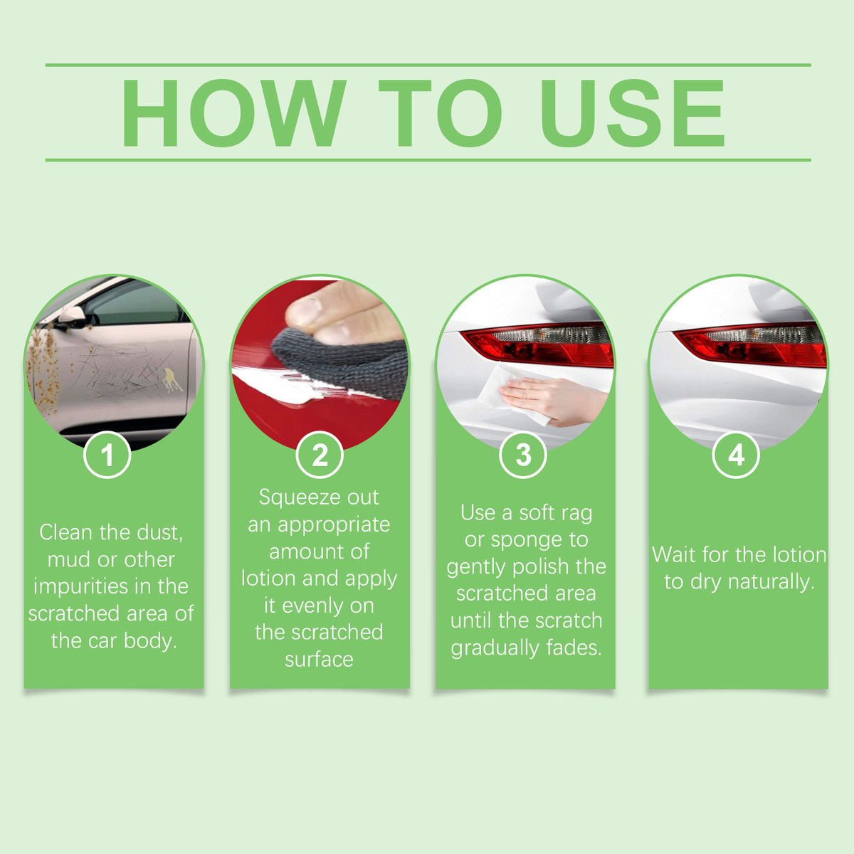 Car Scratch Repair Lotion for Quick DIY Paint Touch-Ups