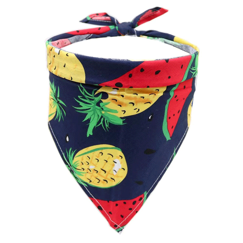 Cotton Pet Bandana Scarf for Playful Summer Style