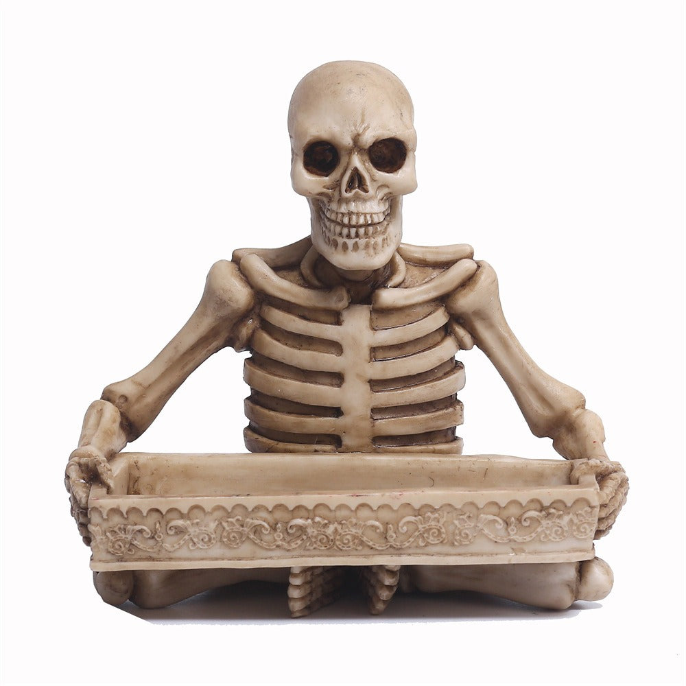 Skeleton Halloween Tray Desk and Vanity Organizer