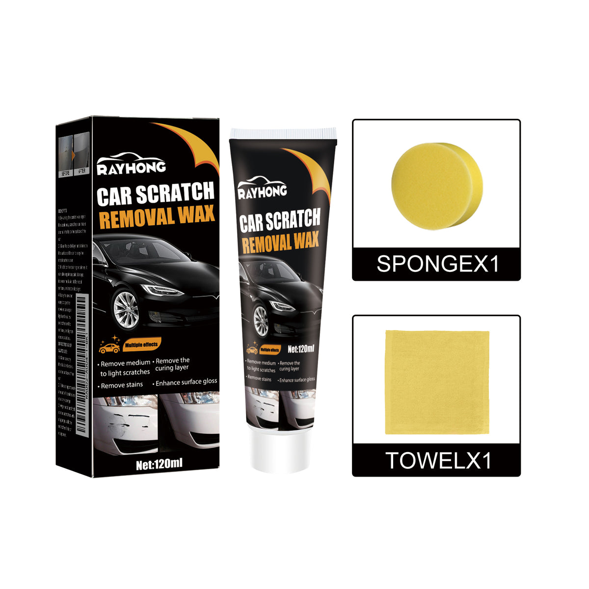 Car Scratch Removal Wax for Minor Scratches and Shine
