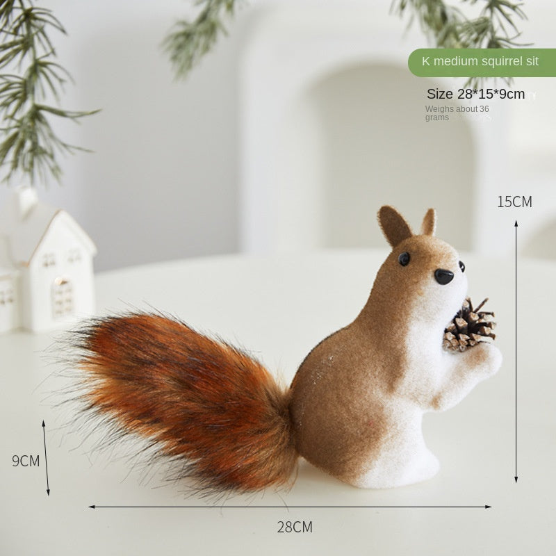 Christmas Squirrel Ornaments for Woodland Tree Character
