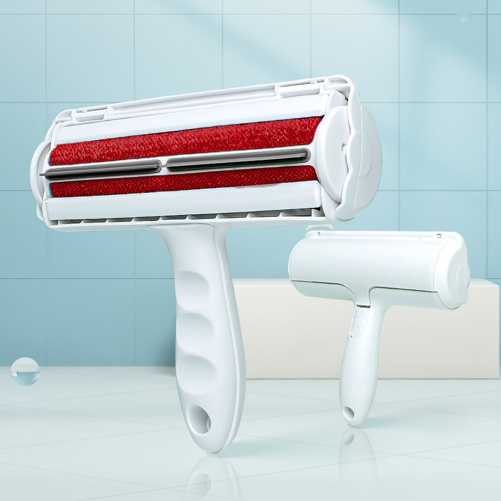 Self-Cleaning Pet Hair Remover Brush for Fur-Free Fabrics