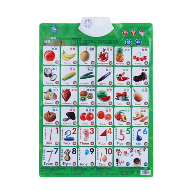 Interactive English Alphabet Wall Chart Learning Toy
