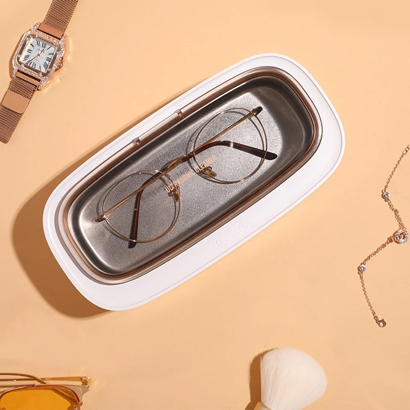 Ultrasonic Jewelry Cleaner for Glasses, Watches & Brushes