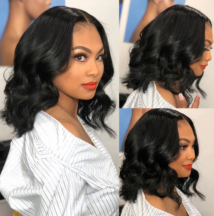 Short Curly Lace Front Wig With Natural-Looking Volume