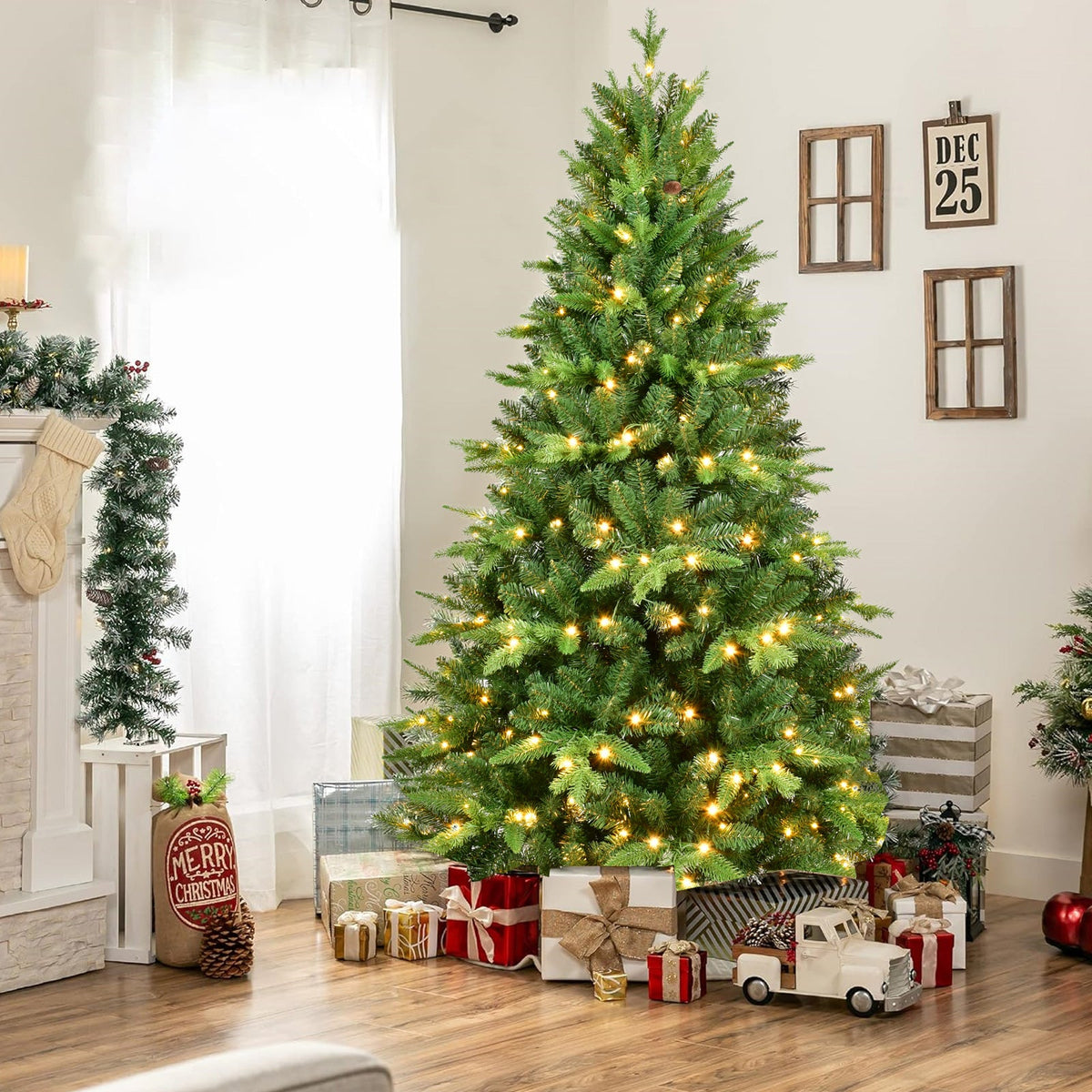 7-Foot Artificial Christmas Tree, Full & Realistic