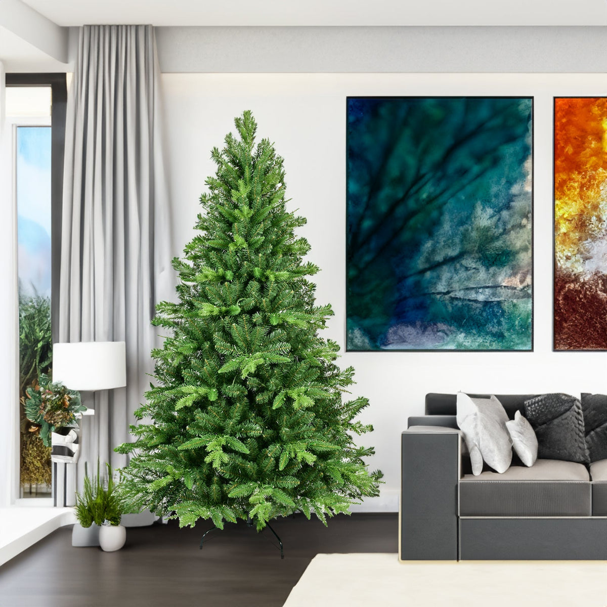 7-Foot Artificial Christmas Tree, Full & Realistic