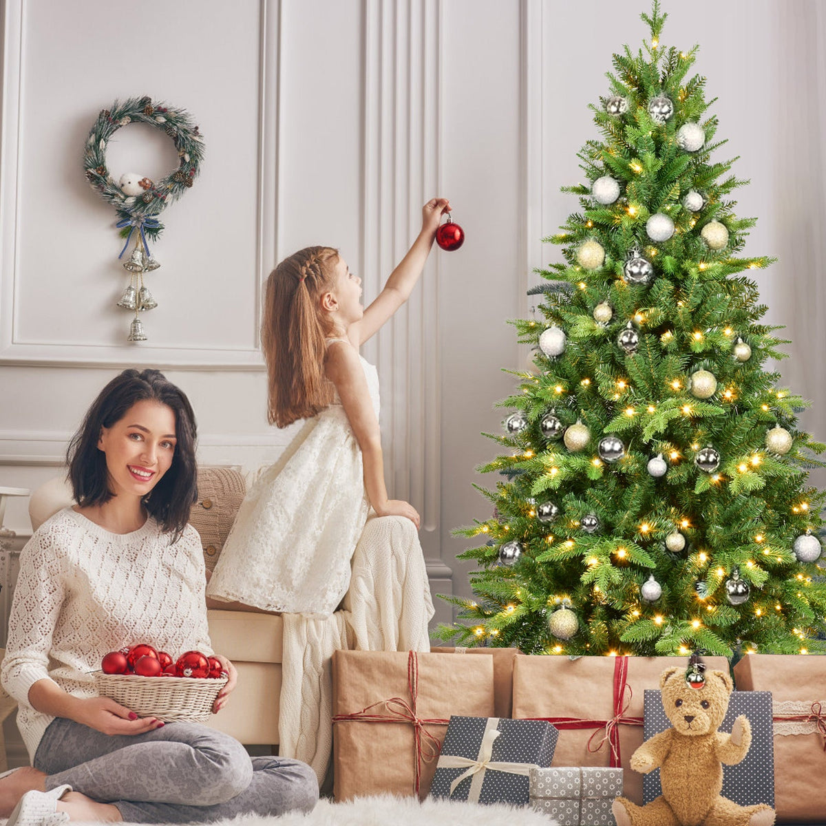 7-Foot Artificial Christmas Tree, Full & Realistic