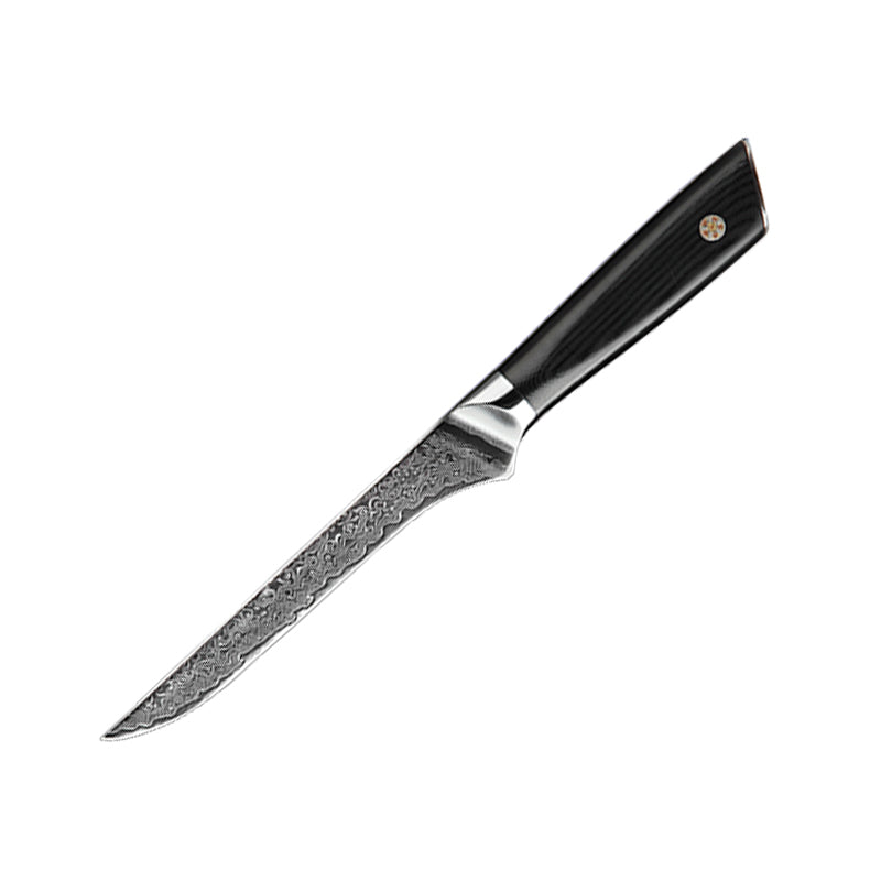 7-Piece Damascus Knife Set, VG10 Steel, Long-Lasting Edge