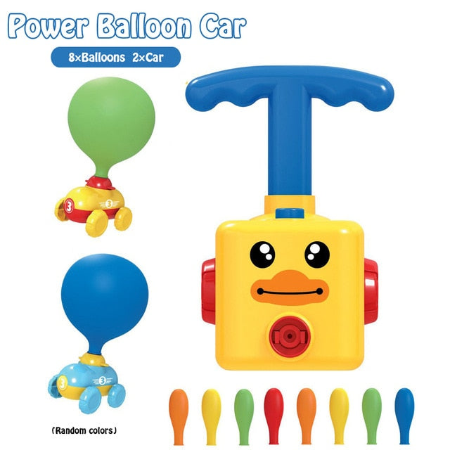 Balloon-Powered Car Toy for Fun Screen-Free STEM Play