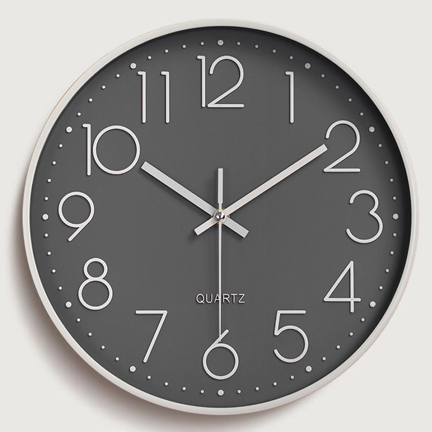 3D Quartz Wall Clock for Easy-Read Modern Home Decor