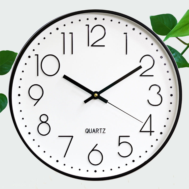 3D Quartz Wall Clock for Easy-Read Modern Home Decor