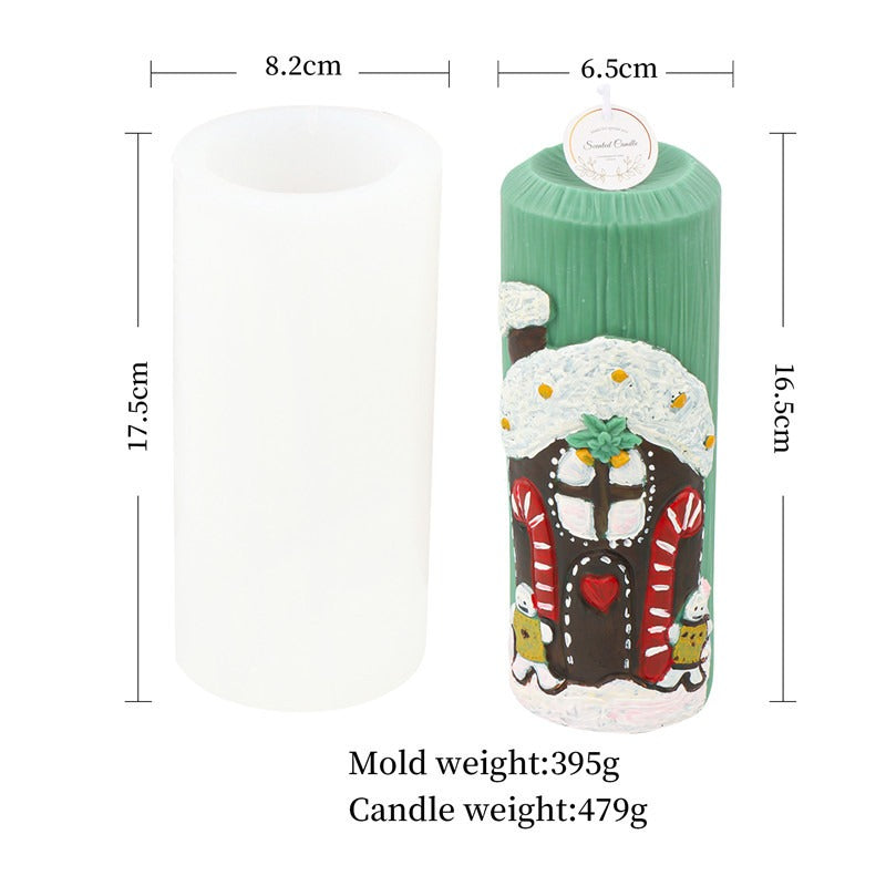 Christmas Candle Molds for Nordic-Style Pillar Decor