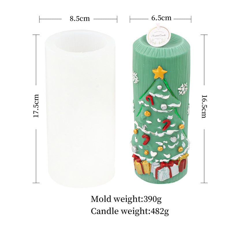 Christmas Candle Molds for Nordic-Style Pillar Decor