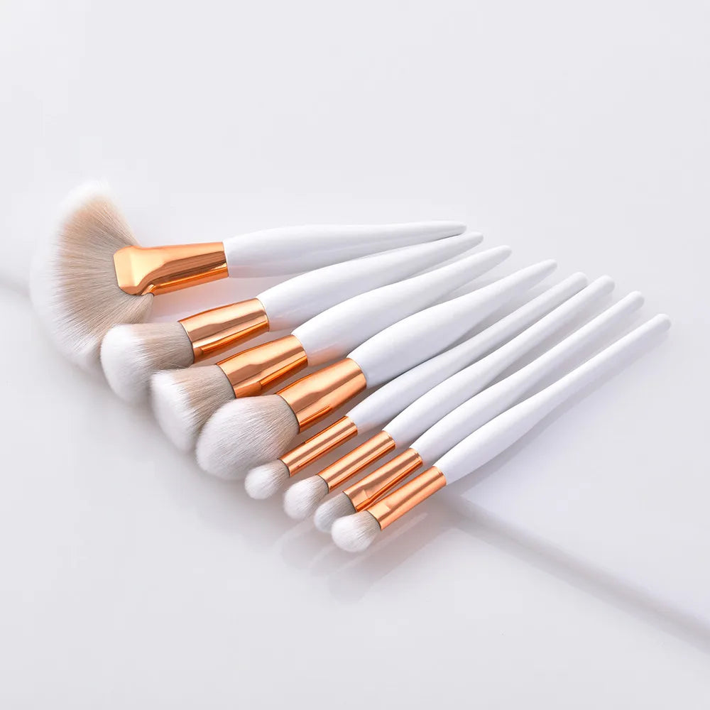 8-Piece Makeup Brush Set — Flawless Foundation to Lip