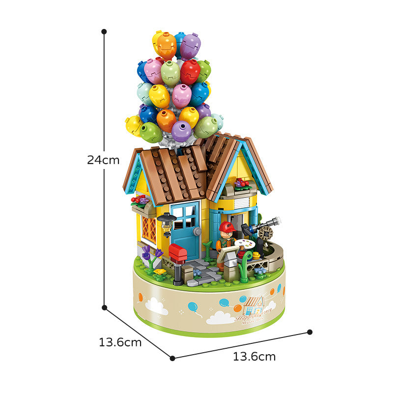 Carousel Music Box Building Toy for Screen-Free Play