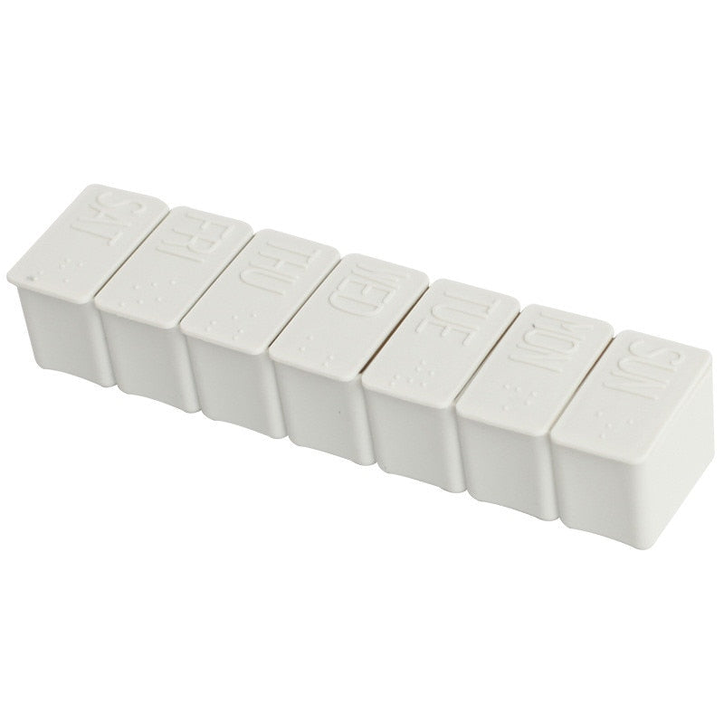 Weekly Pill Organizer — 7-Day Compartments for Daily Dosing