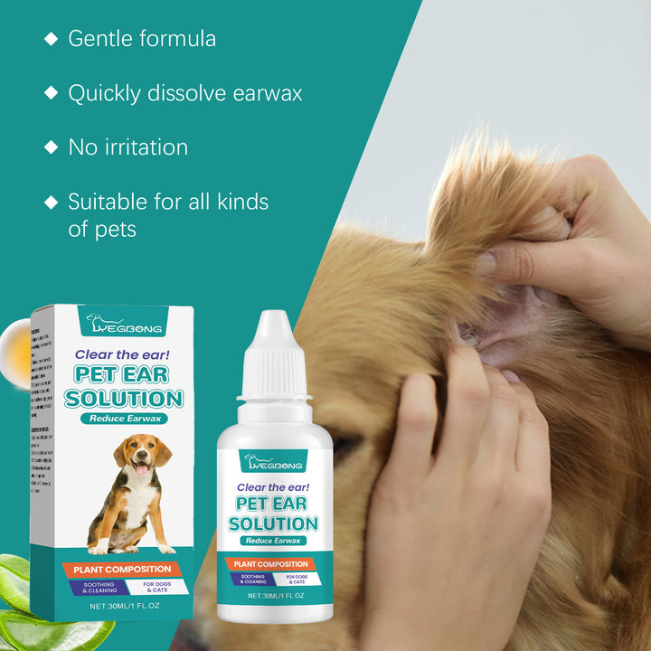 Pet Ear Wash for Cats & Dogs | Gentle Ear Cleaning