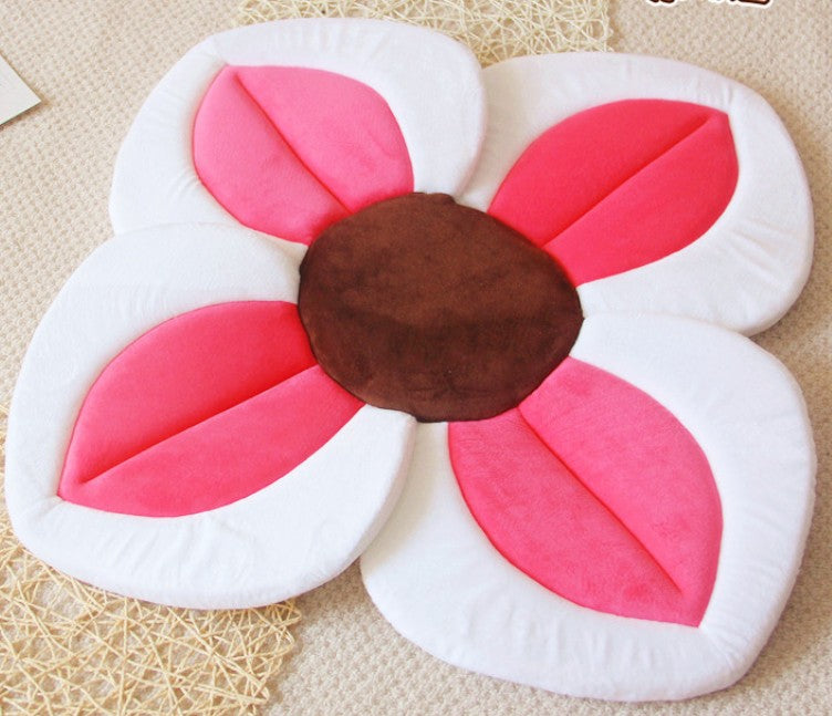 Baby Bath Mat Flower Sink Support for Newborn Bathing