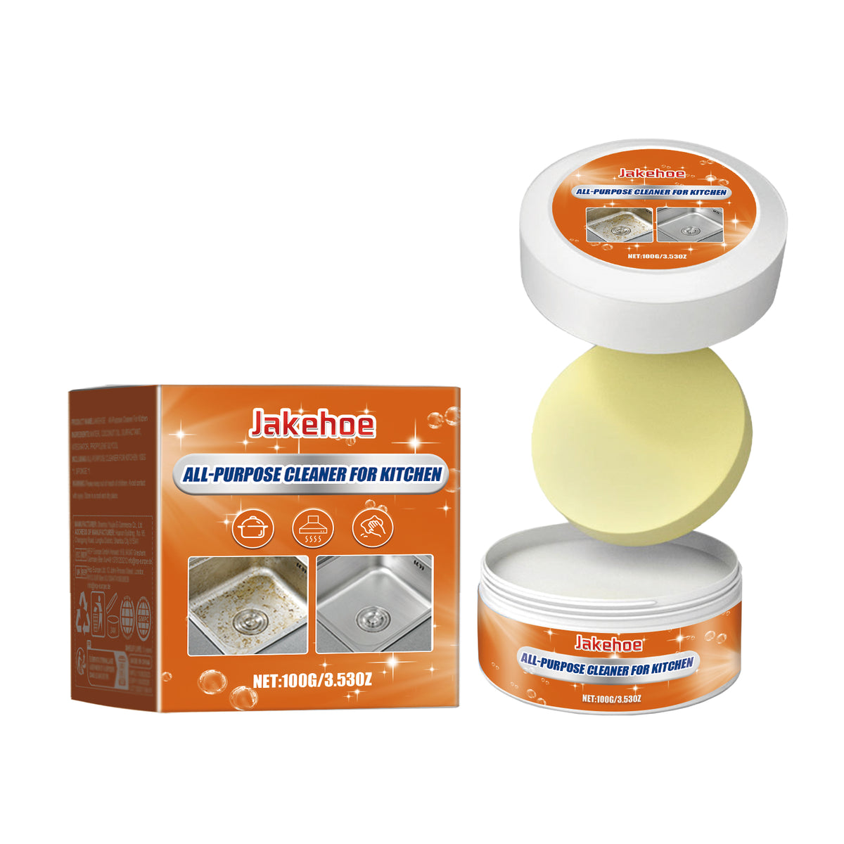 Kitchen Cleaning Cream — Removes Grease, Rust & Burnt Grime