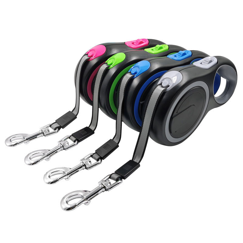 Retractable Dog Leash With One-Hand Lock Control