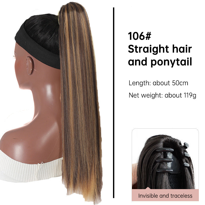 Clip-In Ponytail Wig for Long, Sleek High-Volume Hair