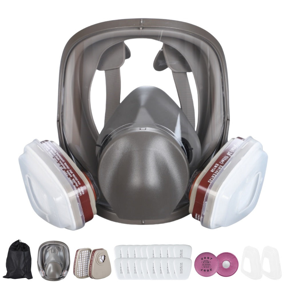 Full‑Face Respirator for Spray Painting — P100 Protection