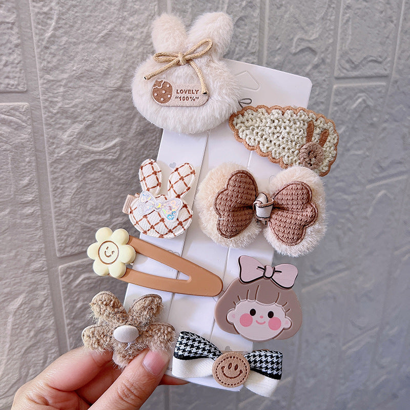Plush Hair Clips for Girls | Cozy Autumn-Winter Style