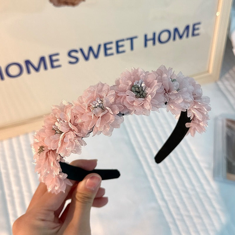 Floral Headband Hair Hoop for Romantic Statement Style