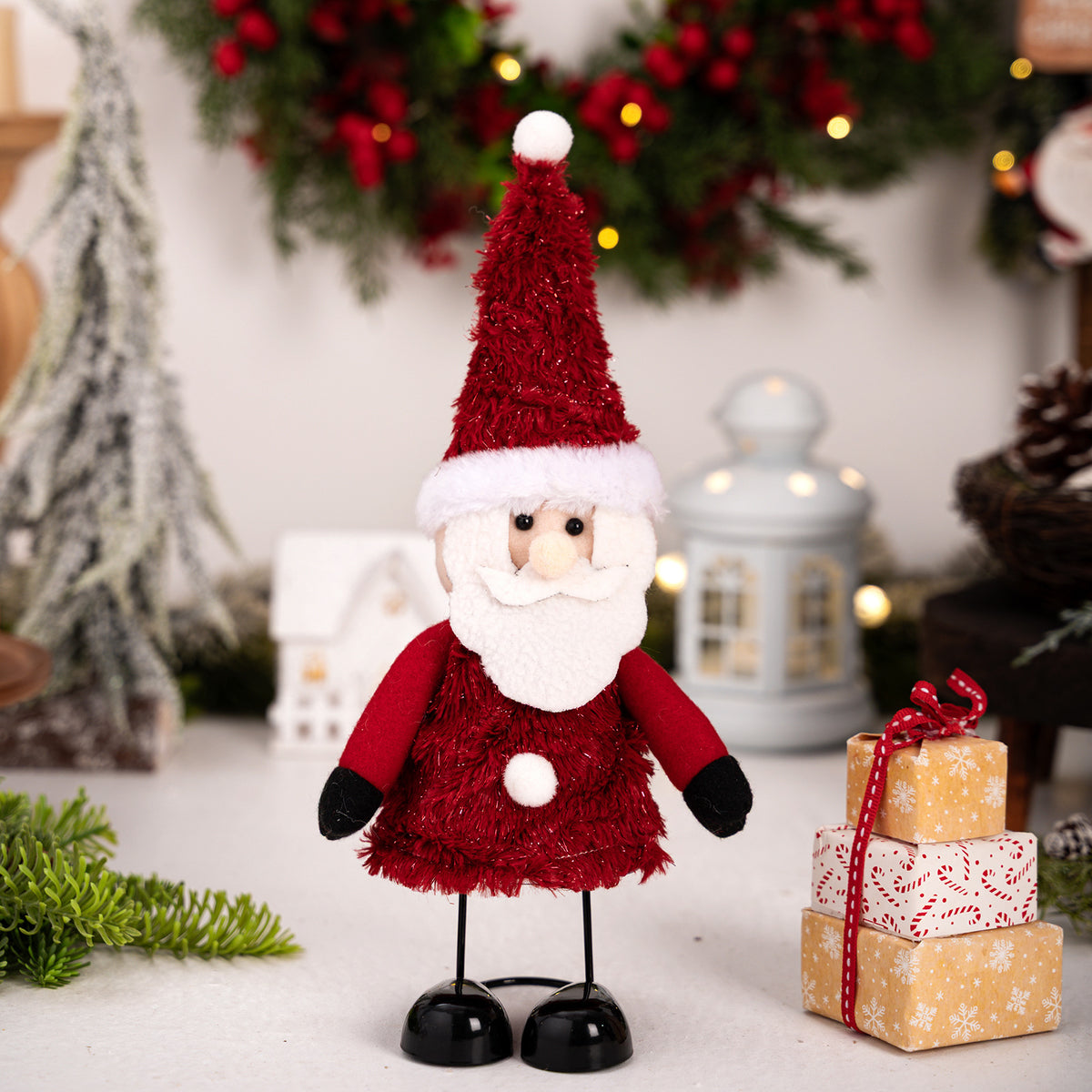 Christmas Figurine Set for Cheerful Tabletop Displays