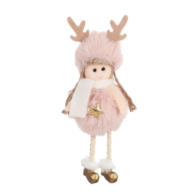 Plush Christmas Hanging Ornaments for Cozy Holiday Charm