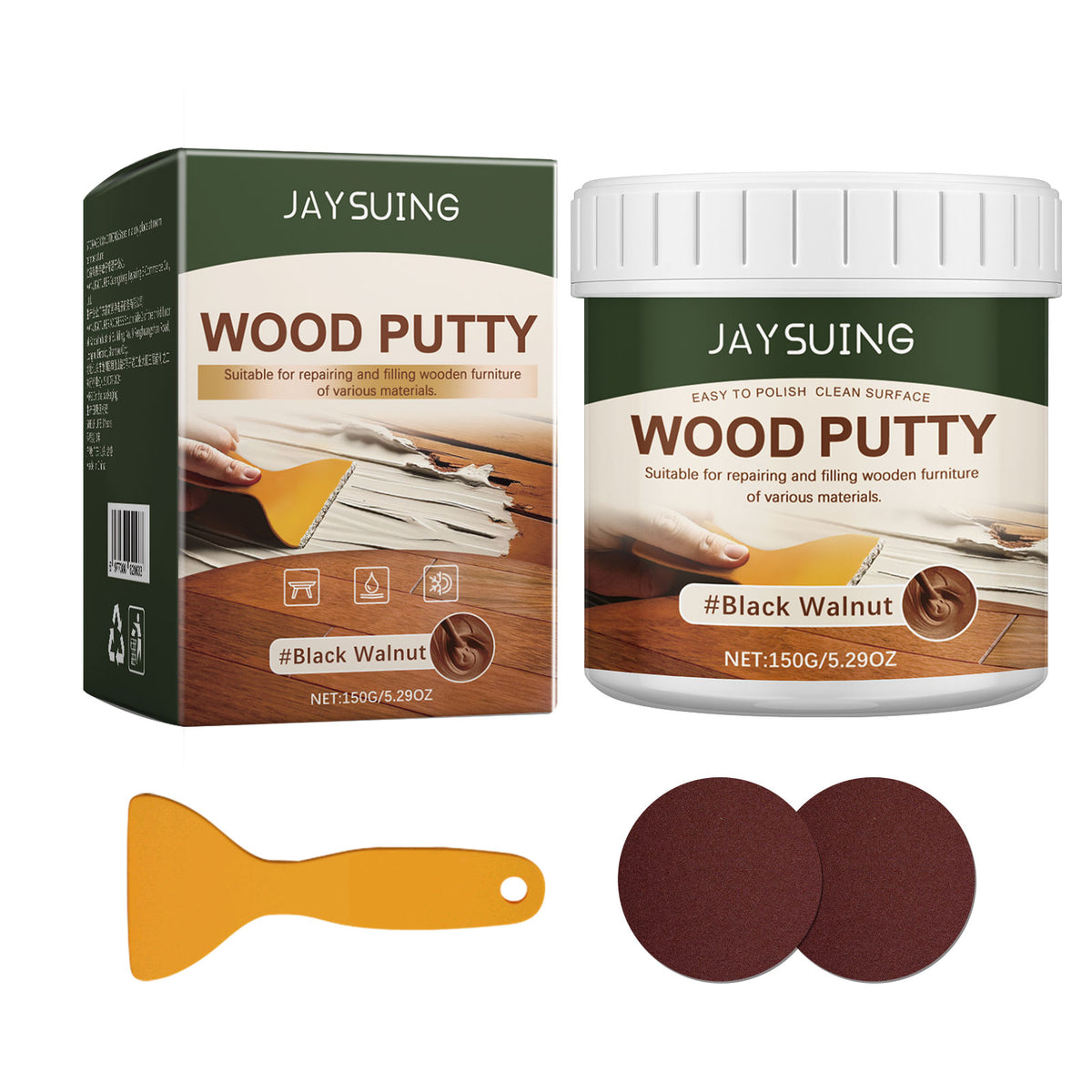 Wood Repair Putty for Smooth, Polish-Ready Furniture
