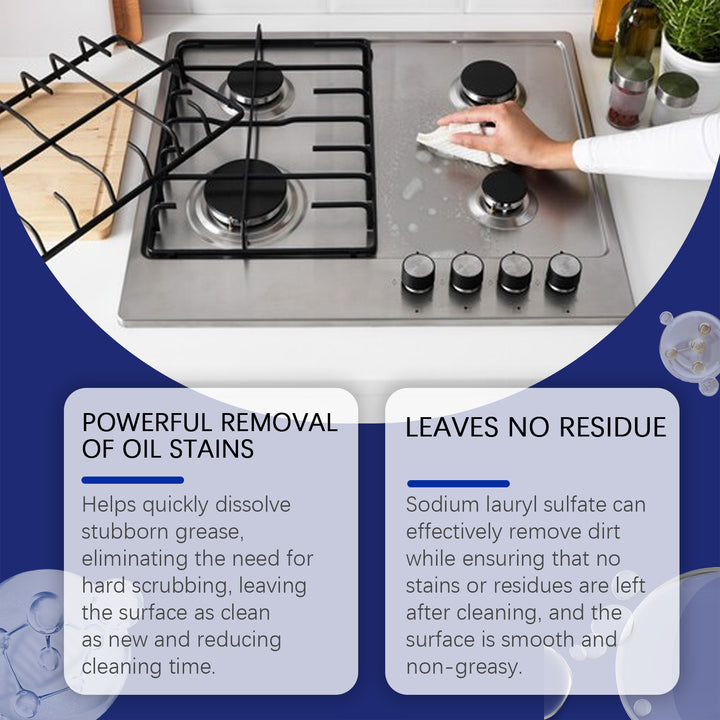 Kitchen Degreaser Foam for Stubborn Oil and Grease