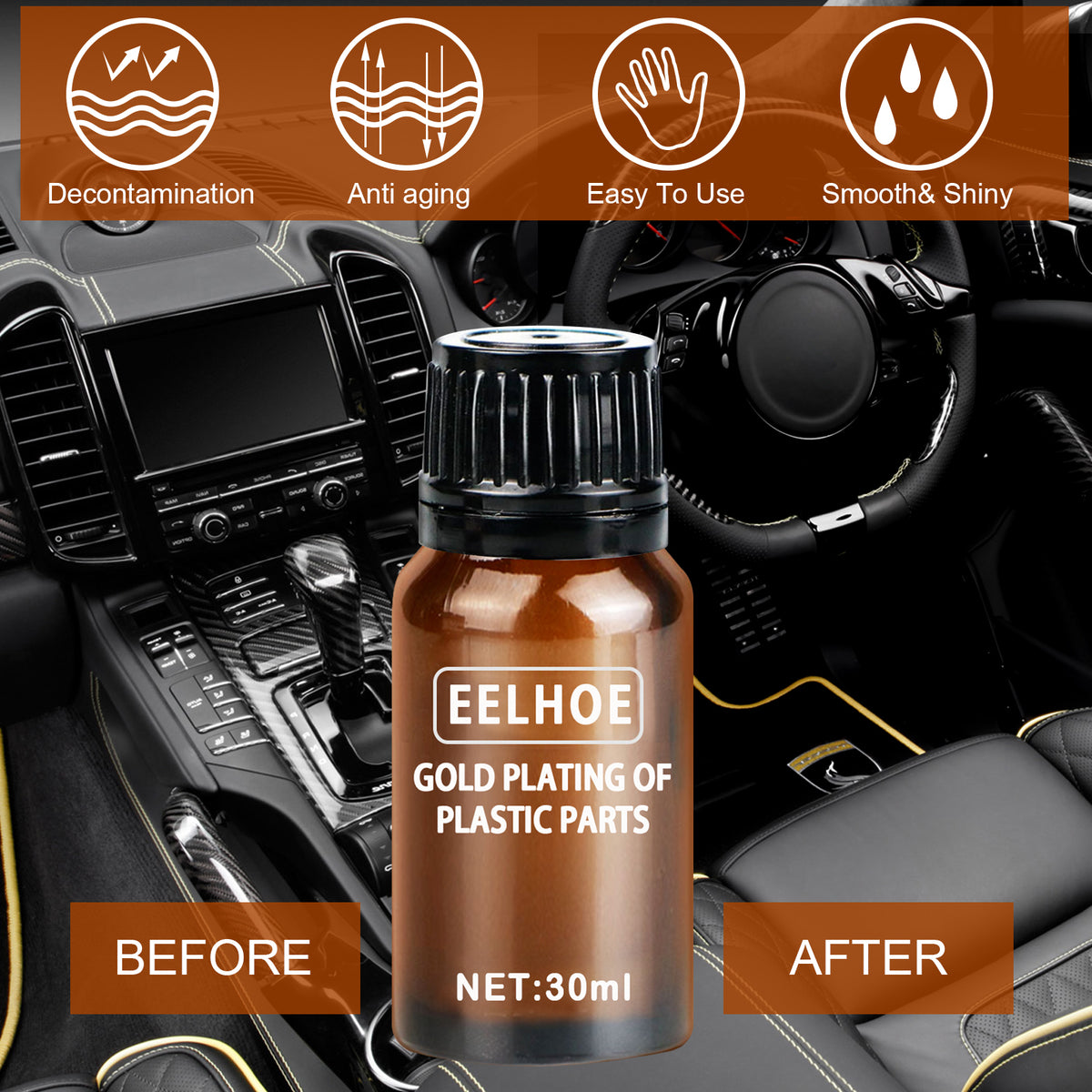 Automotive Plastic Restorer for Faded Interior Trim