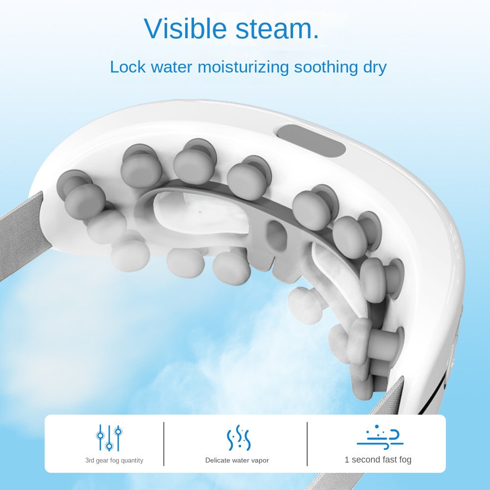 Steam Eye Massager with Heat and Vibration for Tired Eyes