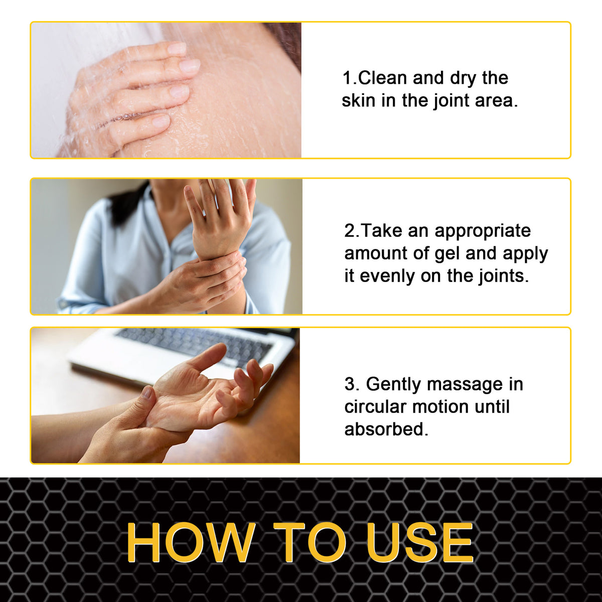 Bee Venom Joint Relief Gel for Stiff, Aching Muscles