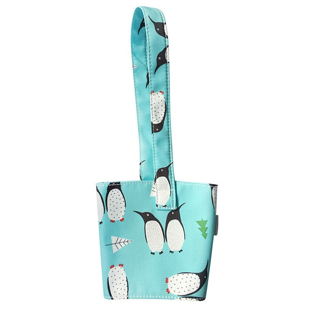Cute Cotton Cup Carrier for Milk Tea and Juice Hands-Free