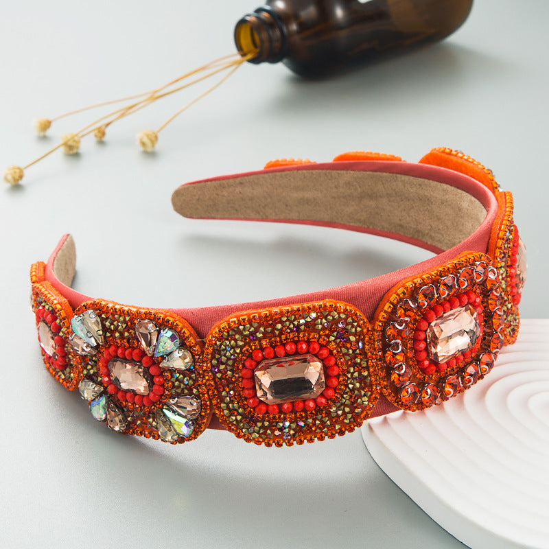 Crystal Baroque Hair Hoop Headband for Glamorous Style