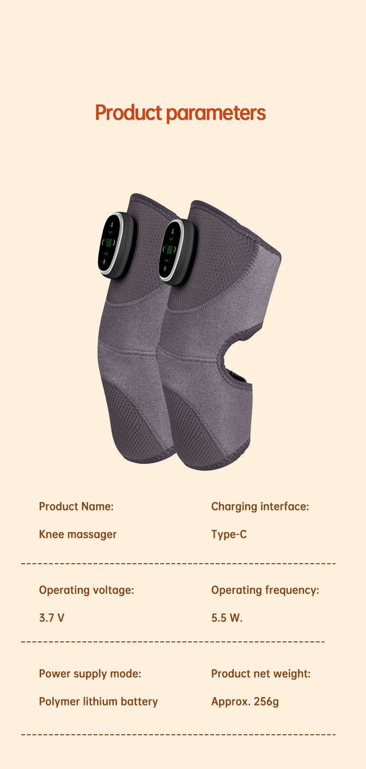 Heated Knee Brace Wrap — Far-Infrared Pain Relief