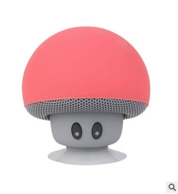 Cute Mushroom Bluetooth Speaker with Suction Cup Base