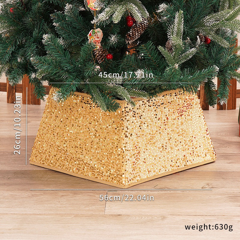 Sequin Christmas Tree Skirt for Sparkling Holiday Decor