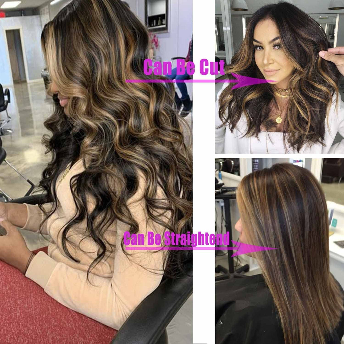 Long Wavy Lace Front Wig for Natural-Looking Glam