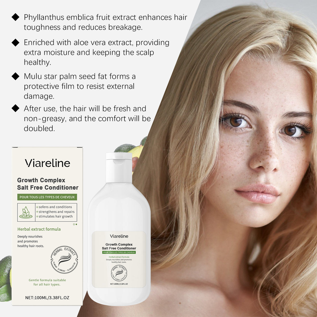Herbal Conditioner for Dry, Frizzy, Breakage-Prone Hair