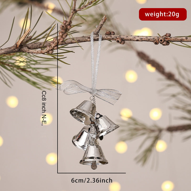 Christmas Bell Wreath Ornament for Rustic Tree Decor