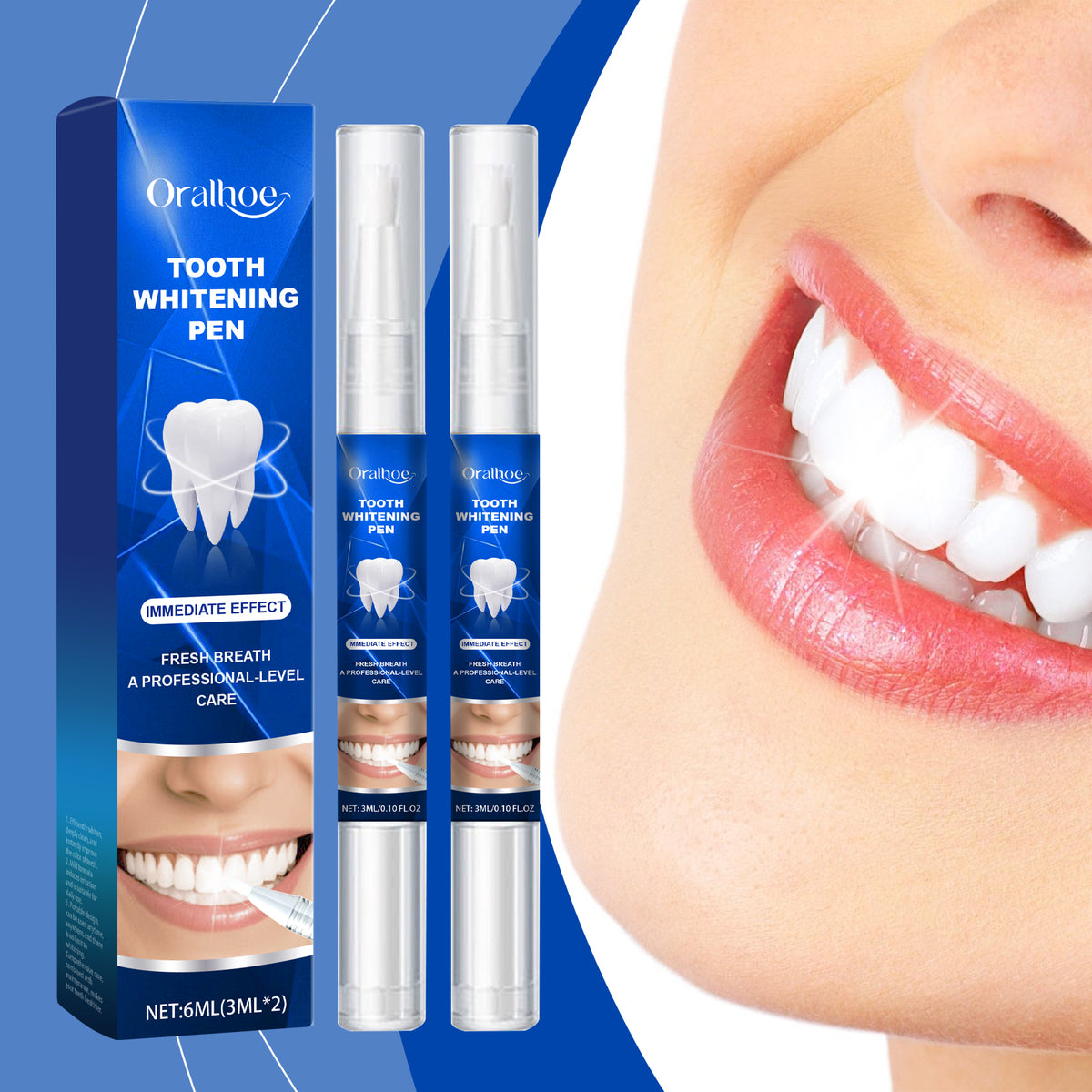 Teeth Whitening Pen Set for Fresh, Brighter Smiles