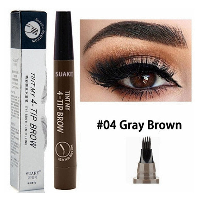 Waterproof Eyebrow Pencil for Natural Hair Strokes