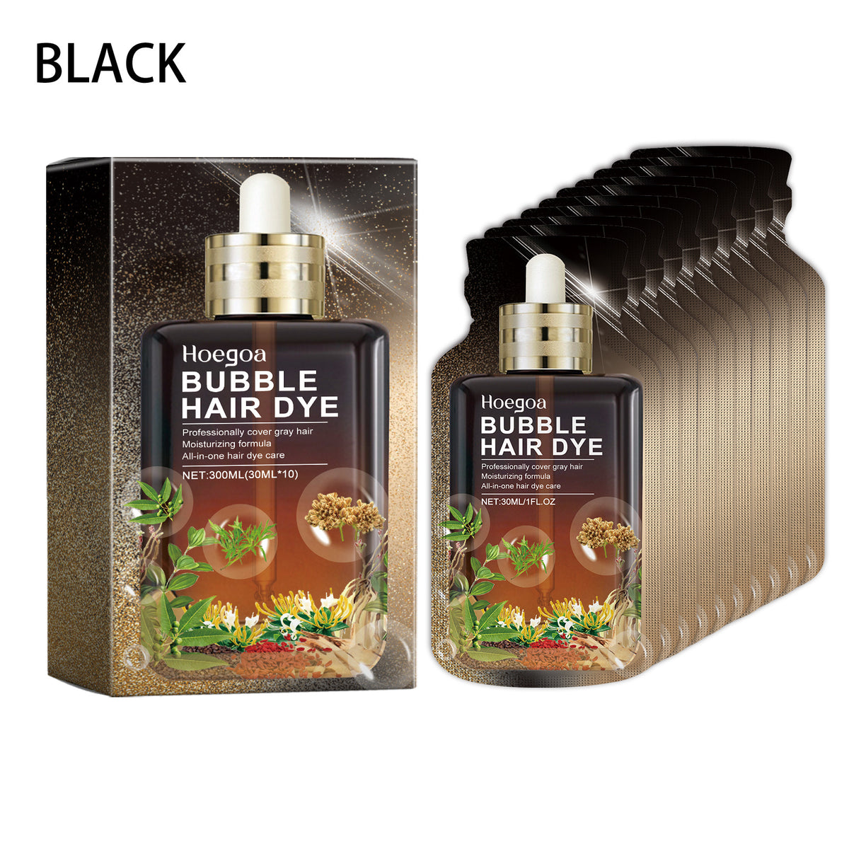 Hair Dye Shampoo for Easy, Rich Dark Gray Coverage