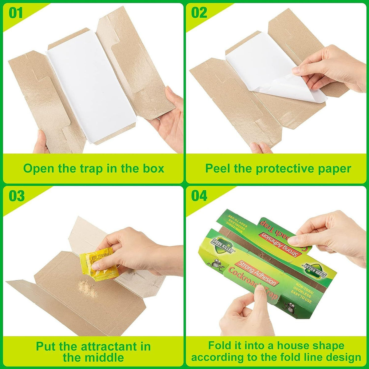 Cockroach Glue Traps: Non-Toxic Sticky Roach Catcher