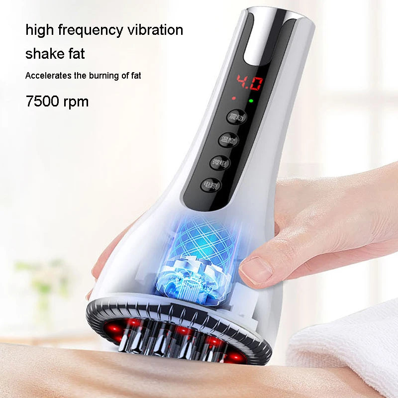 EMS Gua Sha Body Massager with Heat and Red Light Therapy